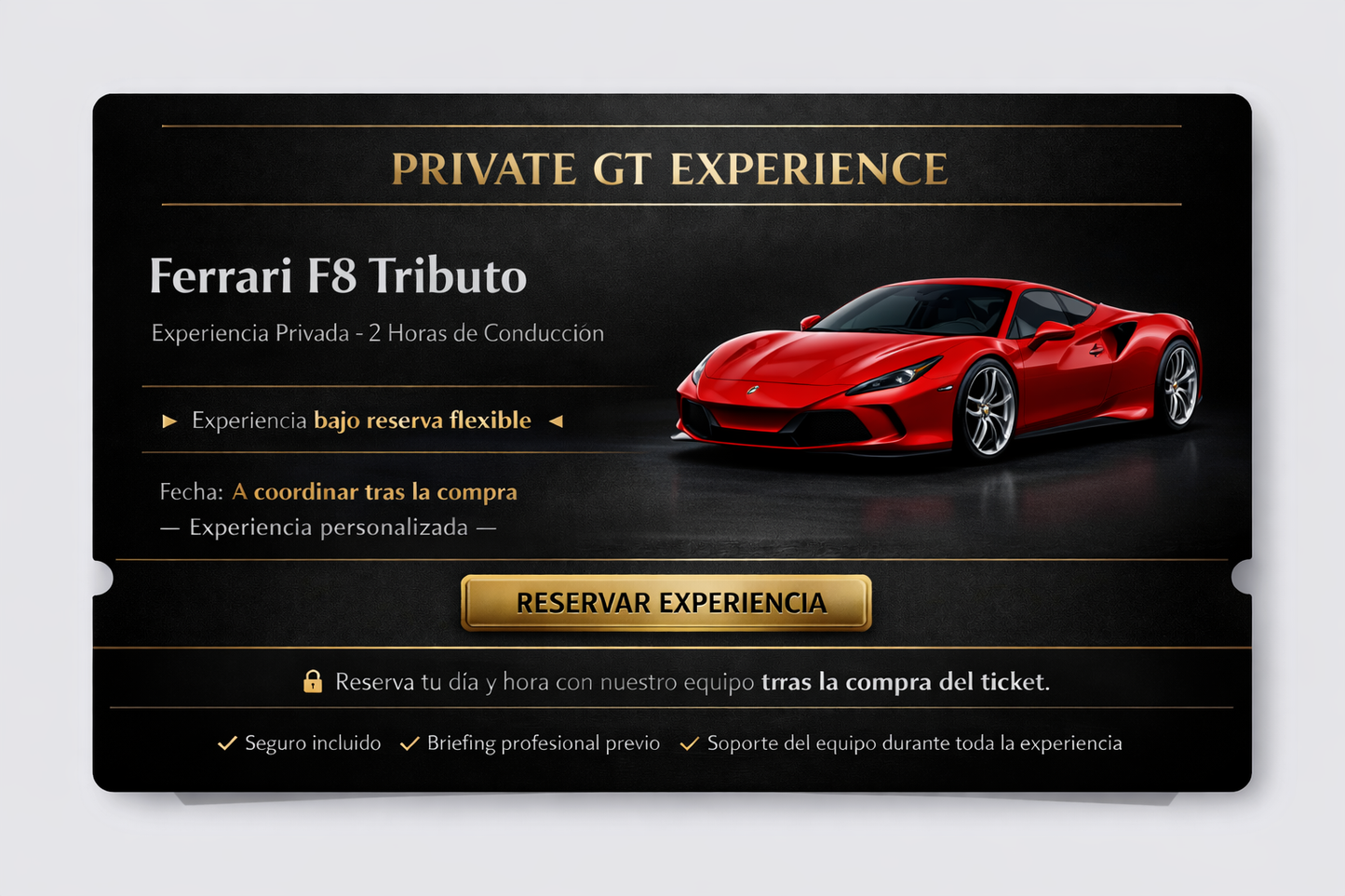 GT Experience - Ferrari F8 Tributo